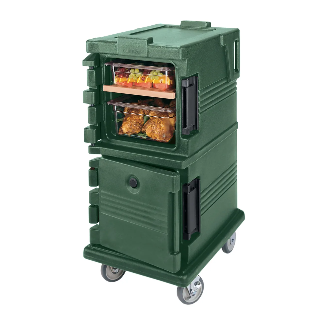 Cambro UPC600519 Ultra Camcart® Front Loading Green Insulated Food Pan Carrier w/ 8 Pan Capacity