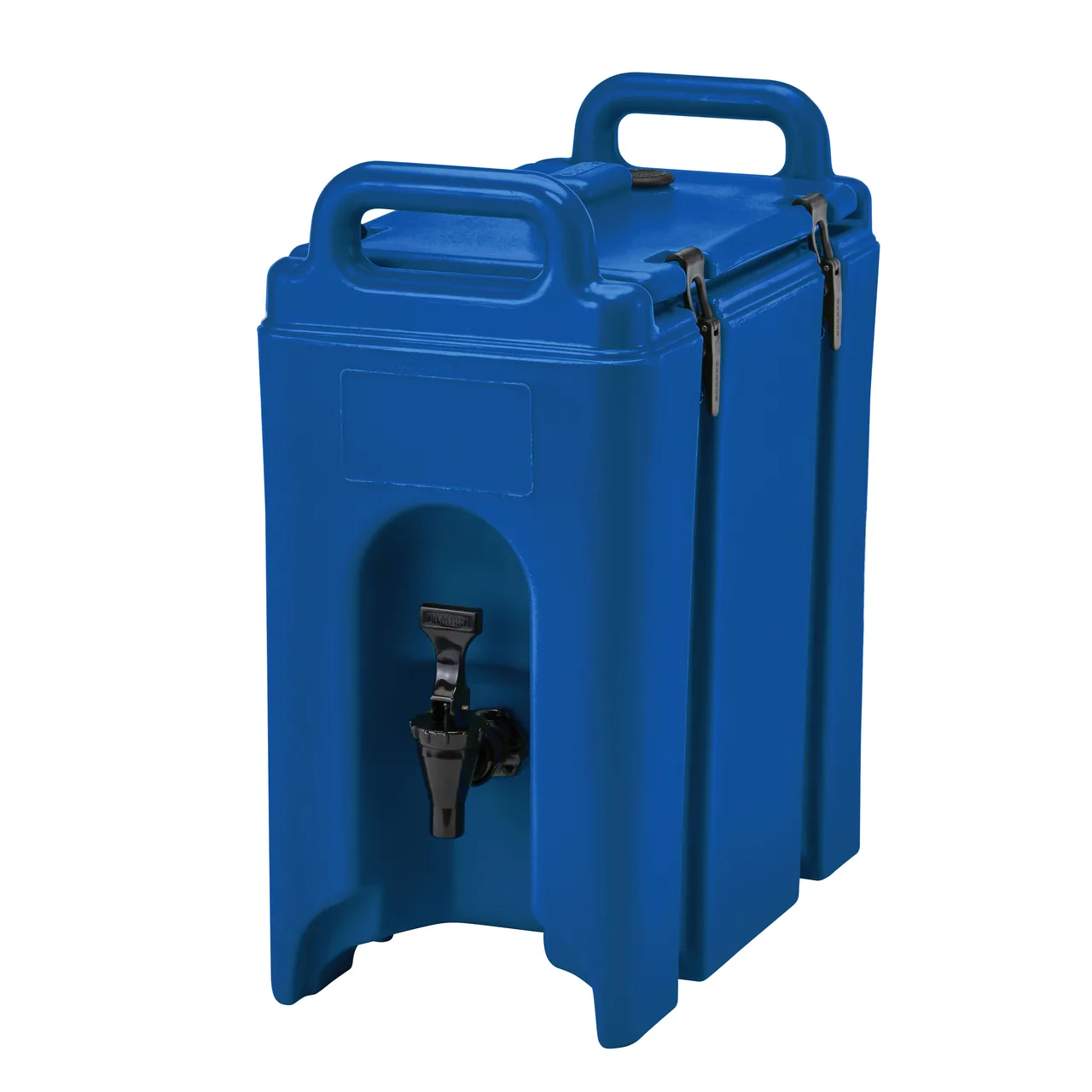 Cambro 250LCD186 Camtainer Beverage Carrier, 2‑1/2 Gal Plastic Navy, 9"W x 16‑1/2"D x 18‑3/8"H, NSF