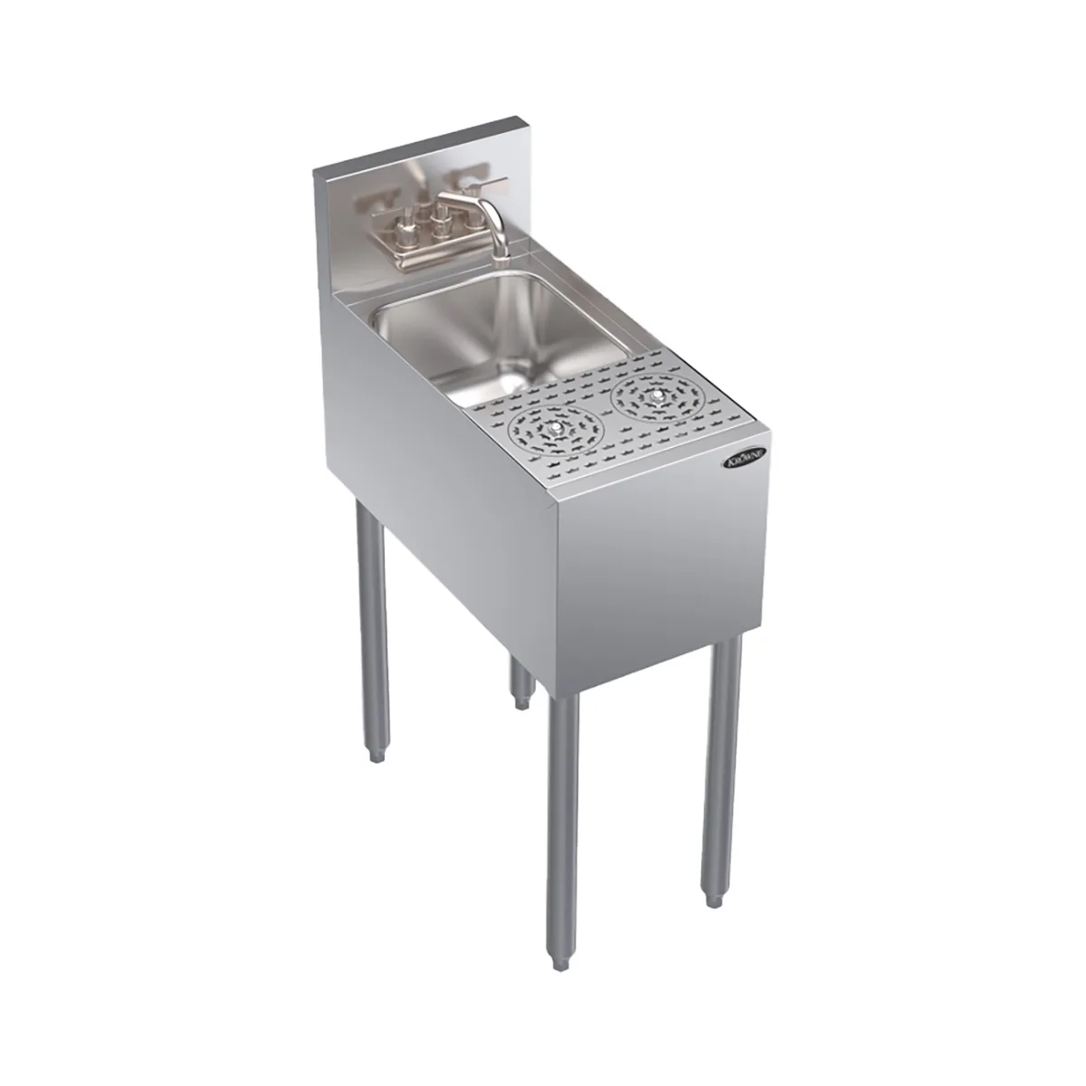 Krowne KR24-MD12 12" Underbar Sink Units, 1 Compartment without Drainboard