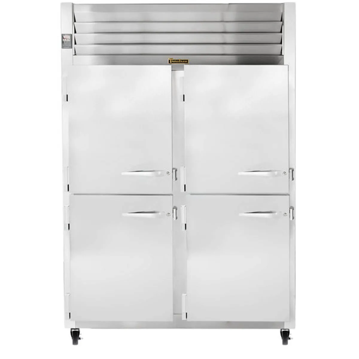 Traulsen G20003 52" 2-Section Reach-In Refrigerator w/ 4 Solid Half-Doors (hinged left/left), Top Mount, 46 cu. ft.