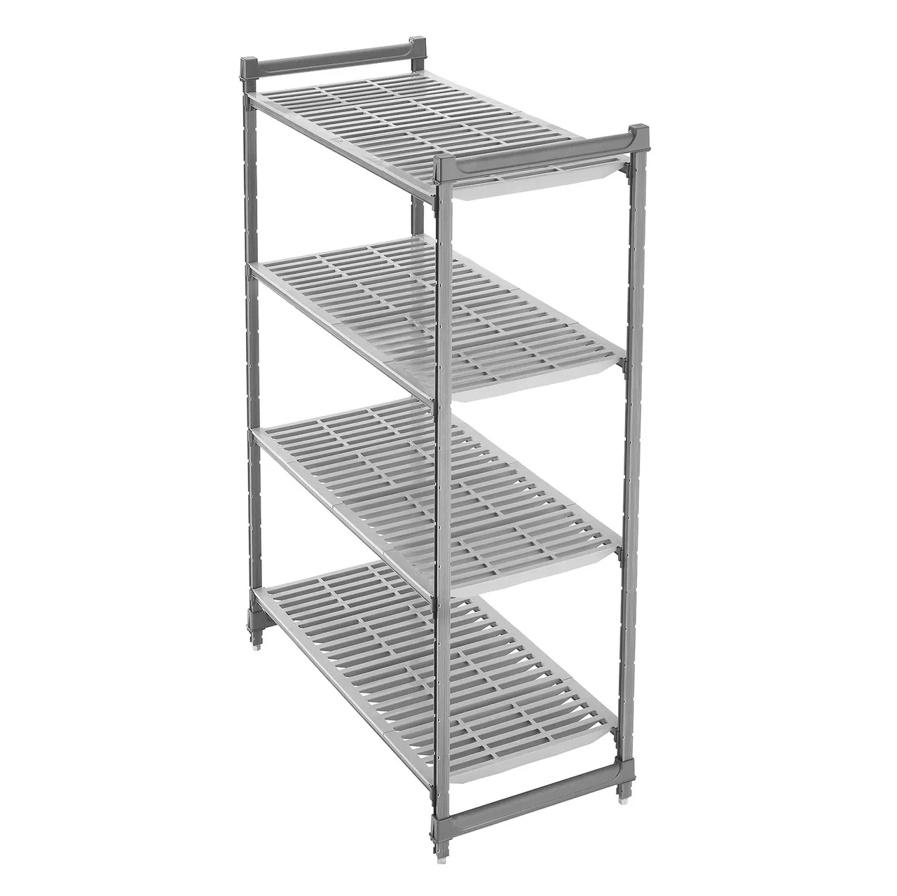 Cambro CBU184864V4580 Camshelving® Basics Plus 4-Shelf Stationary Starter Unit - 18" x 48" x 64"