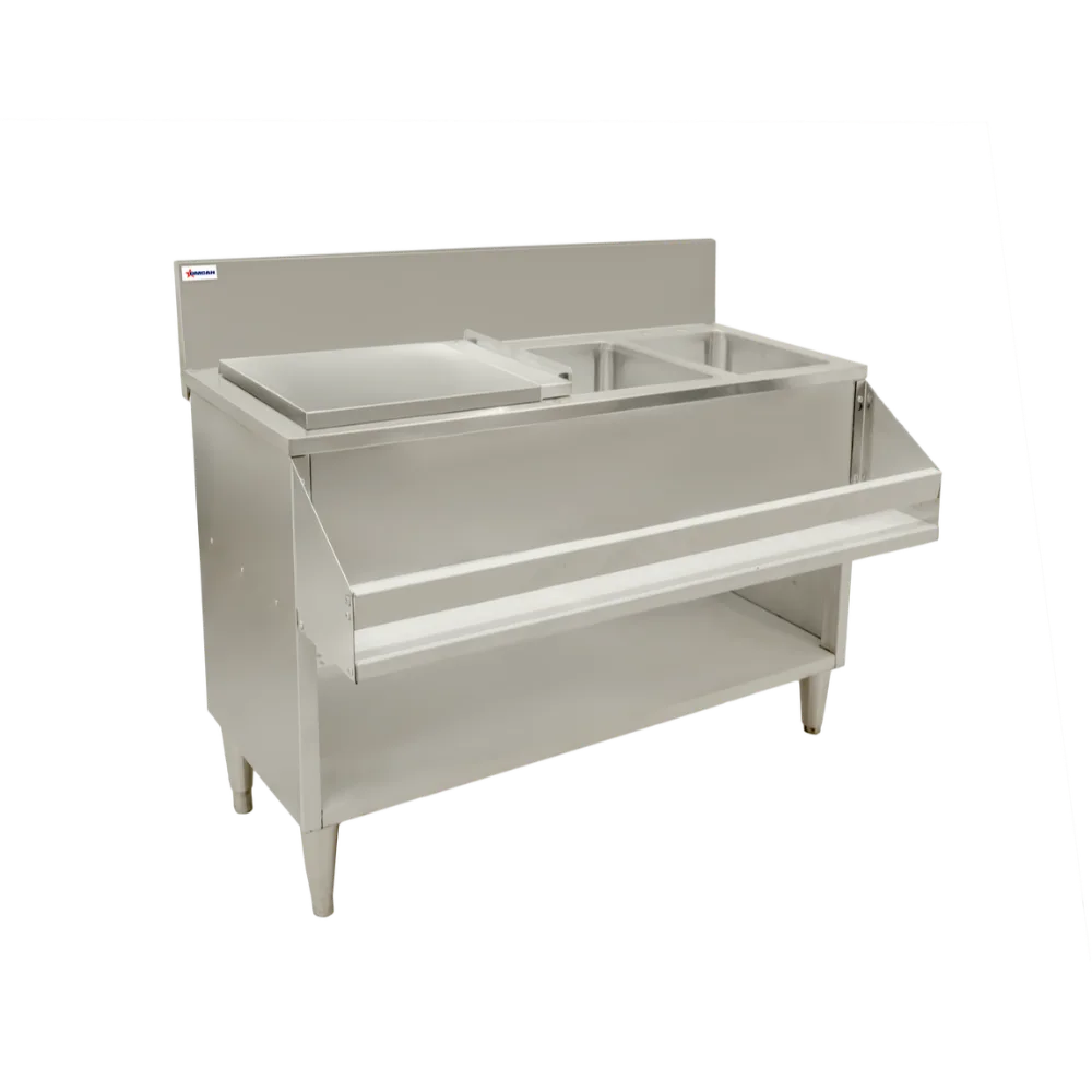 Omcan USA 48138 (48138) Cocktail Mix Unit, with Sink & Cover, 48"W X 24"D