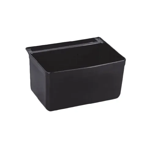 Thunder Group PLBC0012B Silverware Bin, 13" x 9.25" x 7", Black Plastic, One-Piece Design for Bus Carts