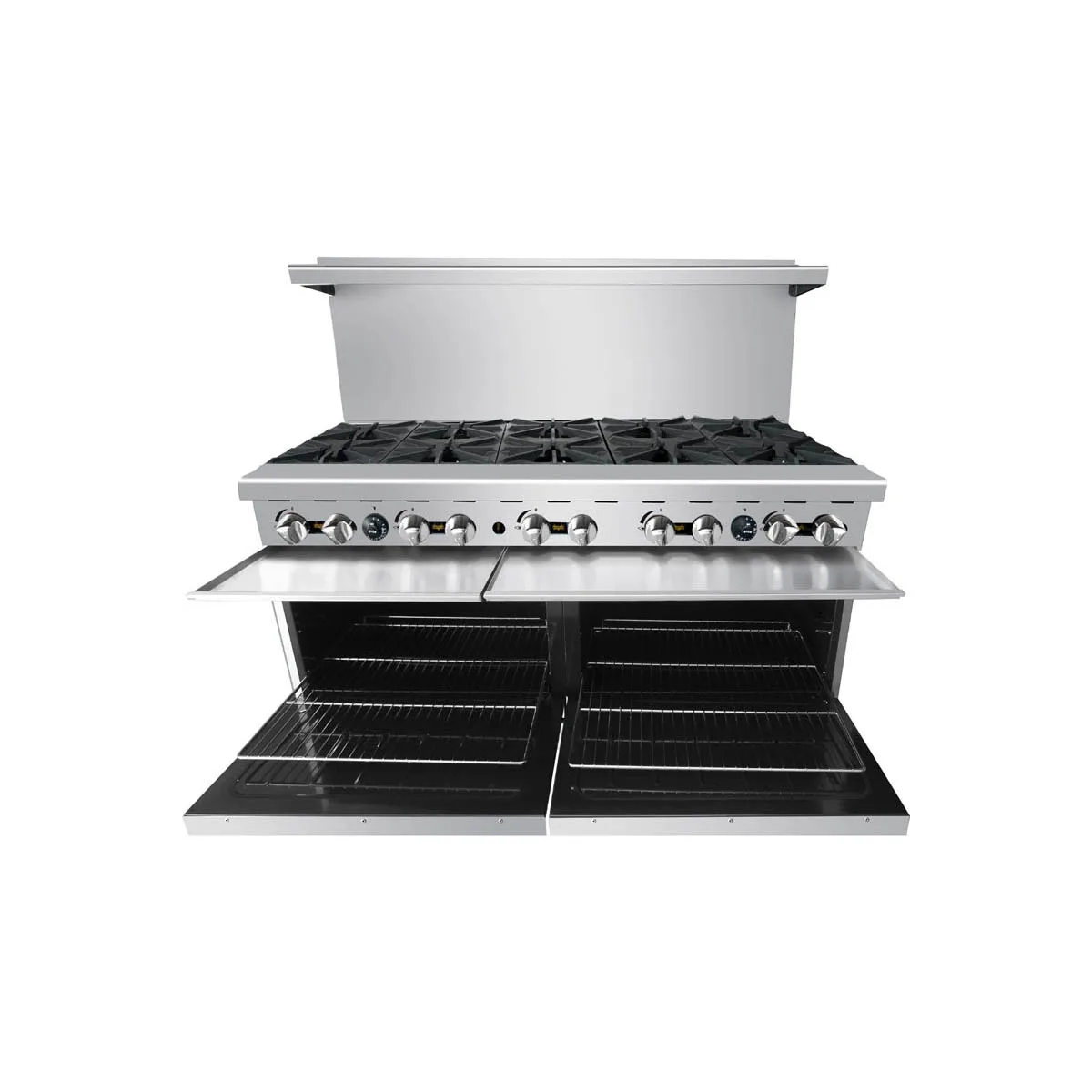 Atosa USA AGR-10B-LP 60" Liquid Propane Gas Restaurant Range w/ (10) Open Burners,  374.000 BTU 
