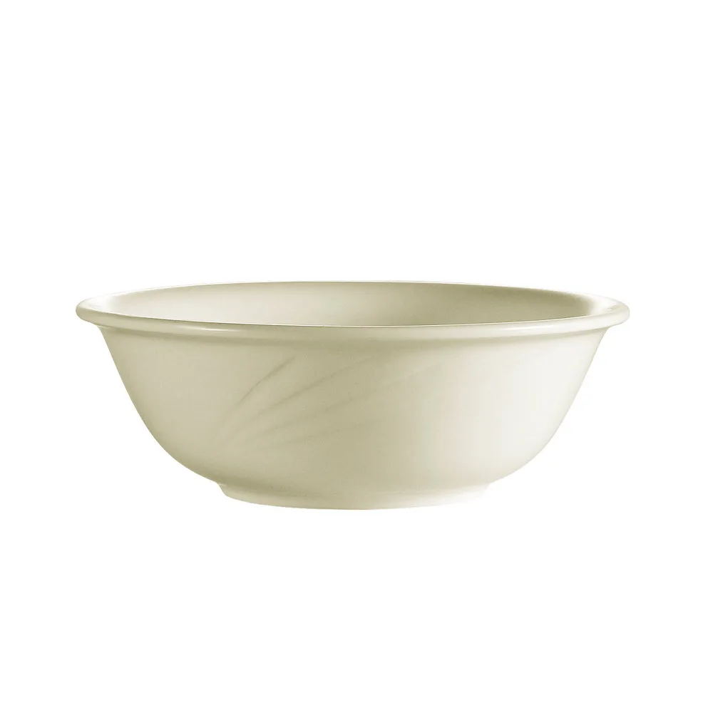 CAC China GAD-82 Nappie Bowl, 9" x 3" (60 oz), Round Embossed Bone White Porcelain - Dozen