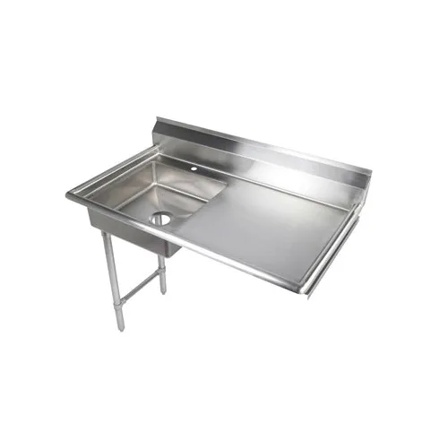 Klinger's Trading UDT48R 48" Undercounter Soiled Dishtable w/ Sink On Left, 24" Drainboard