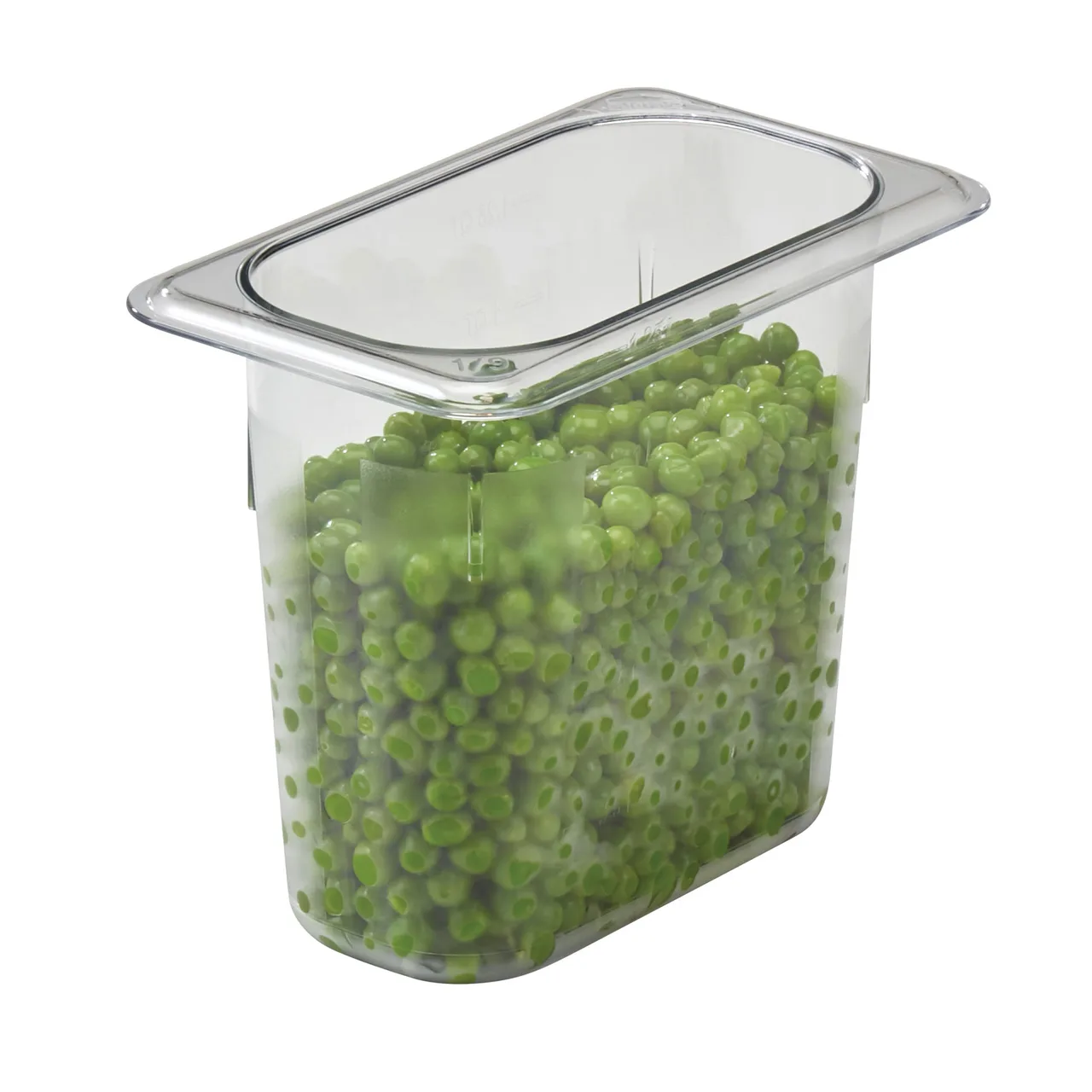 Cambro 96PCW135 Camwear Food Pan, 1/9 Size 1.4 Qt, 6" Deep Polycarbonate Clear, NSF