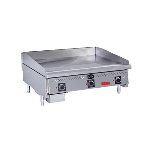 Royal Range of California RDSA-72 72" Countertop Gas Griddle, 24" Deep, Solid State Controls
