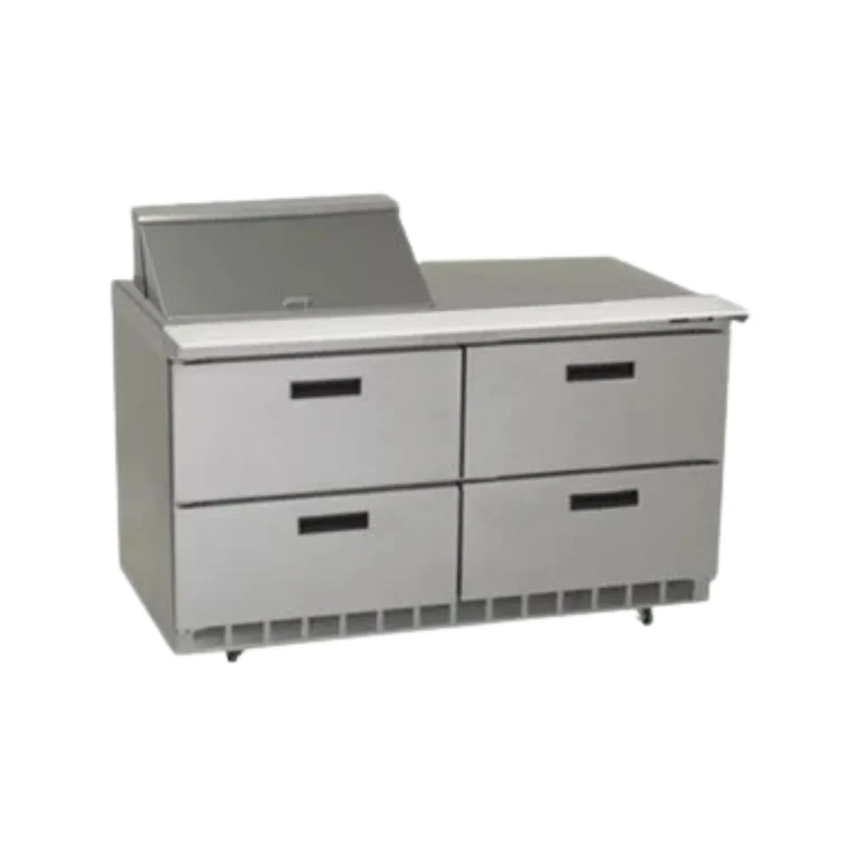 Delfield D4460NP-12M 60" 2-Section Mega Top Sandwich Prep Table, 4 Drawers, 12 Pans