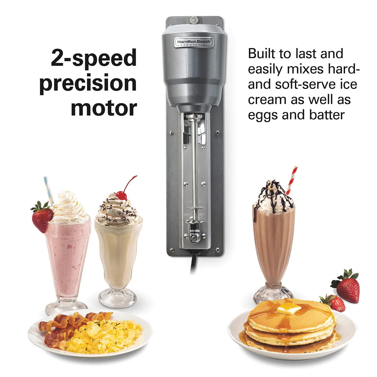 Hamilton Beach HMD300 Wall Mount Single Spindle Drink Mixer (2) Speeds