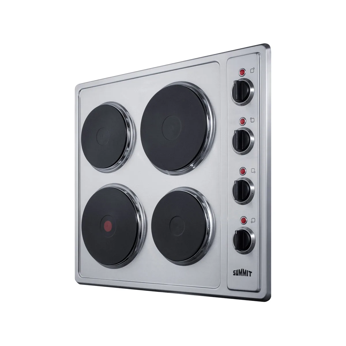 Summit CSD4B24 22 3/4" Electric Radiant CookTop w/ (4) Solid Burners, Manual Controls, 5.5 kW, 230v