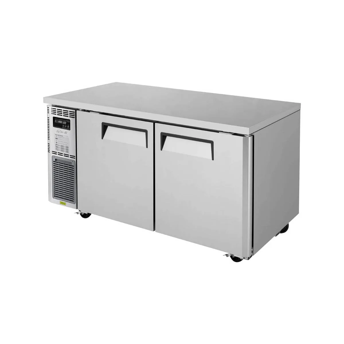 Turbo Air JUF-60-N 59" 2-Door Undercounter Freezer, Stainless Steel Exterior, Front Breathing, 13.5 cu. ft.