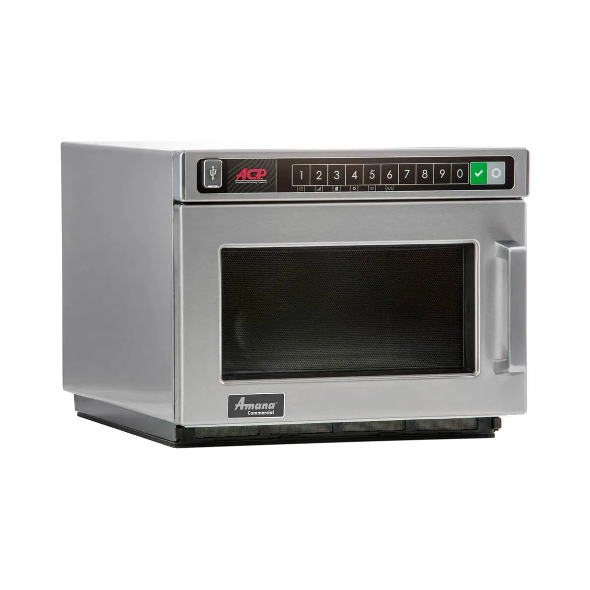 Amana HDC1815 1800W Heavy Duty Commercial Microwave Oven, 0.6 Cu. Ft., Push Button, 208/240V