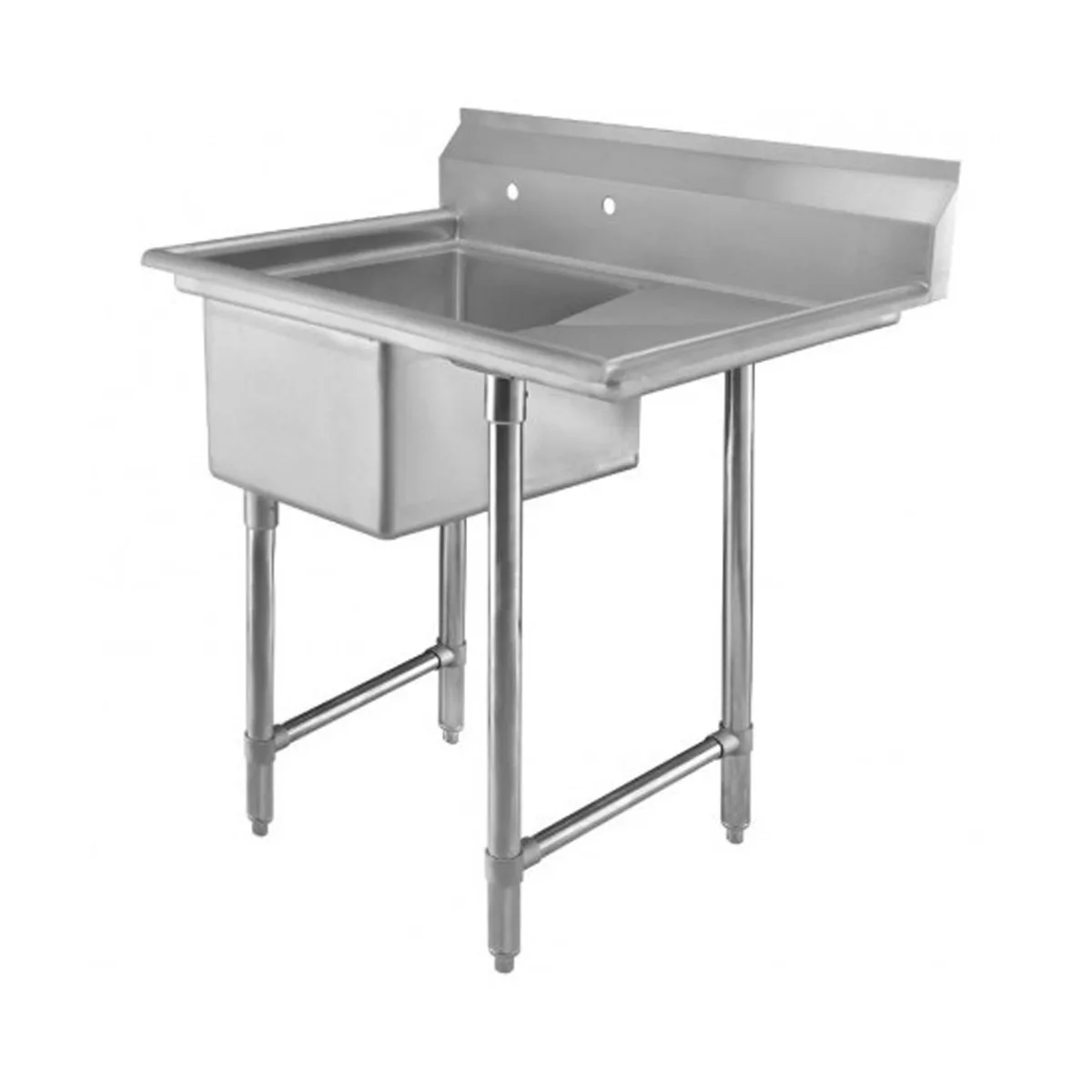 Klinger's Trading ECS1DR 36" One Compartment Sink, 16"W x 20"L Bowl With Right-Hand Drainboards