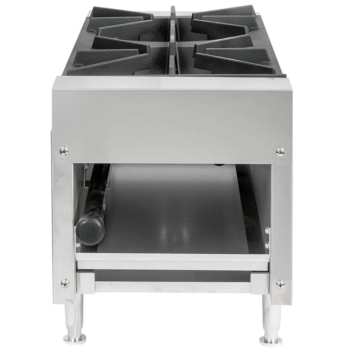 Wells HDHP-1230G 12" Countertop Gas Hotplate with (2) Burners, Manual Controls, 53.000 BTU