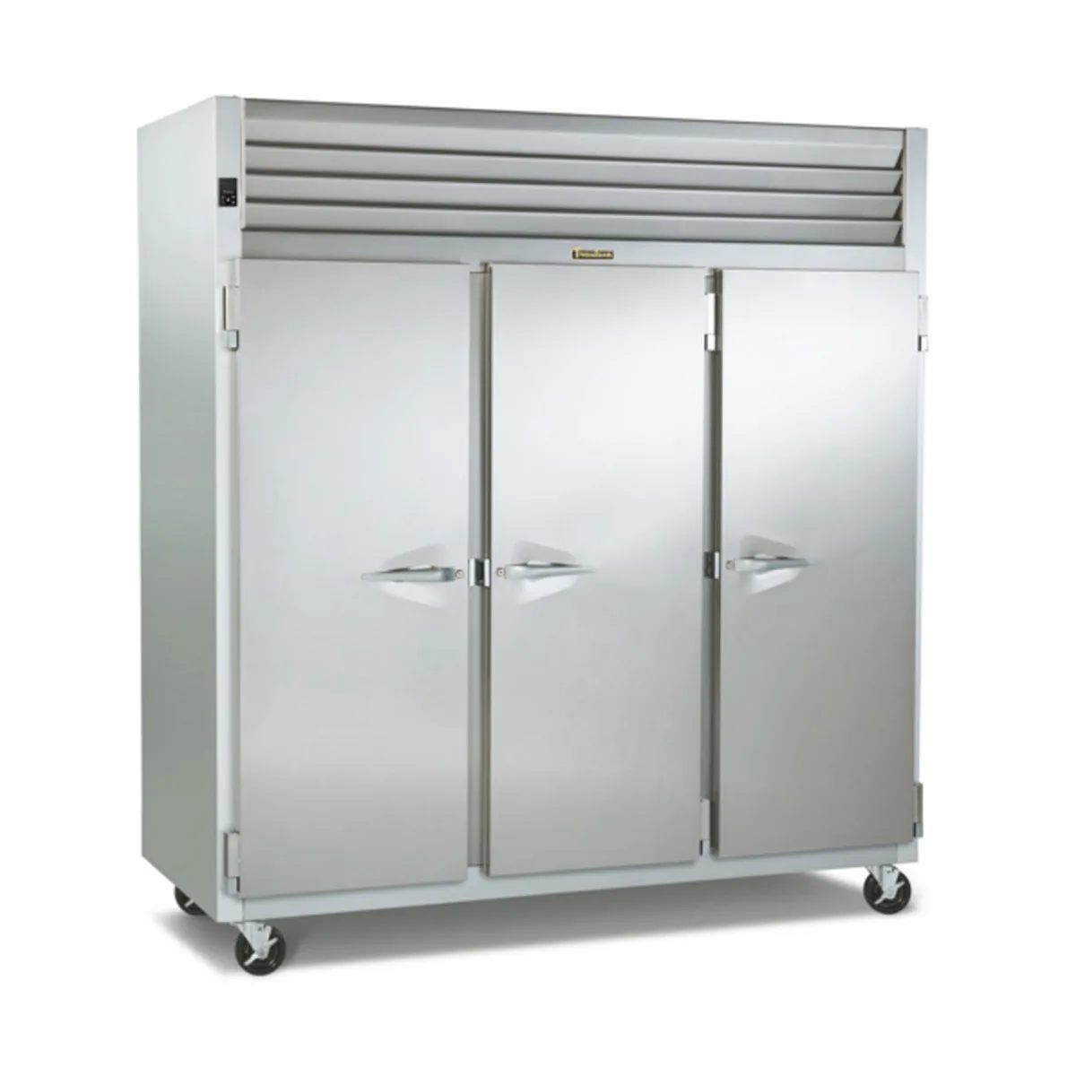 Traulsen RHT332NPUT-FHS 76" 3-Section Pass-Thru Refrigerator w/ 6 Solid Doors, Top Mount, 73.62 cu. ft.