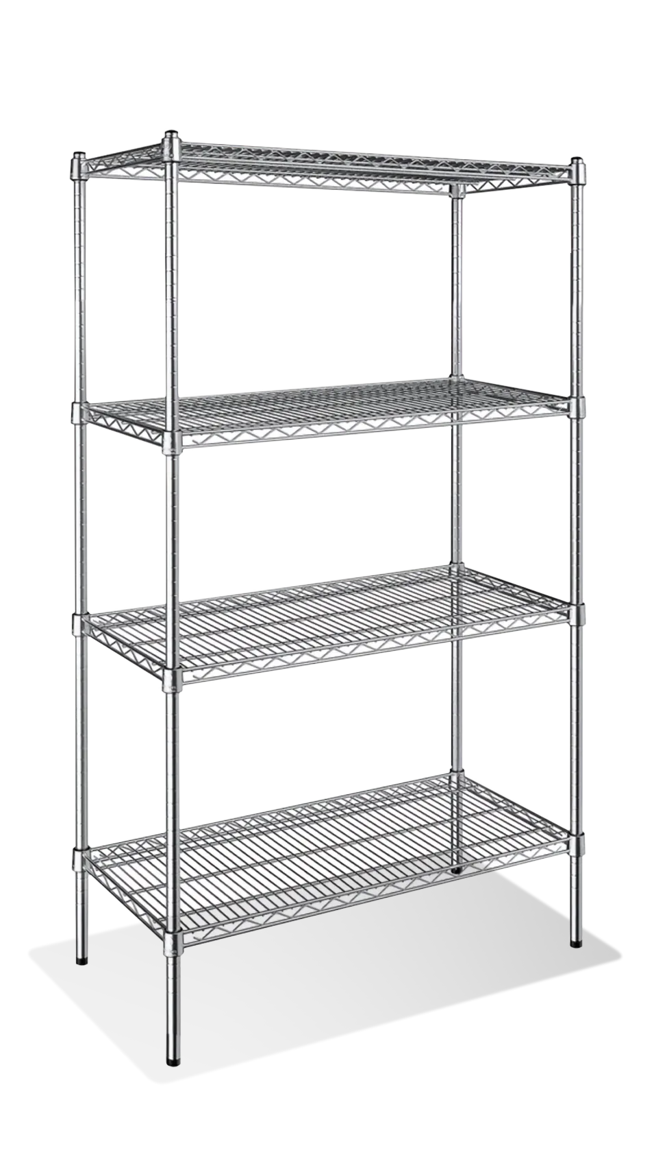 Steel Works SW1430C-4 Heavy Duty Wire Shelving Unit, 4-Tier, 14"X 30"