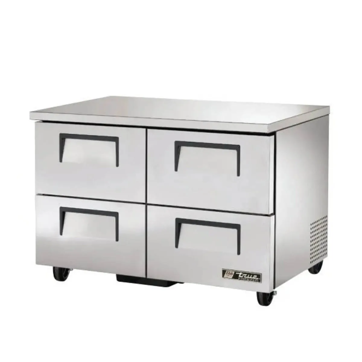 True TUC-48F-D-4-HC 48" 2-Section Undercounter Freezer w/ 4 Drawers, 1/2 HP