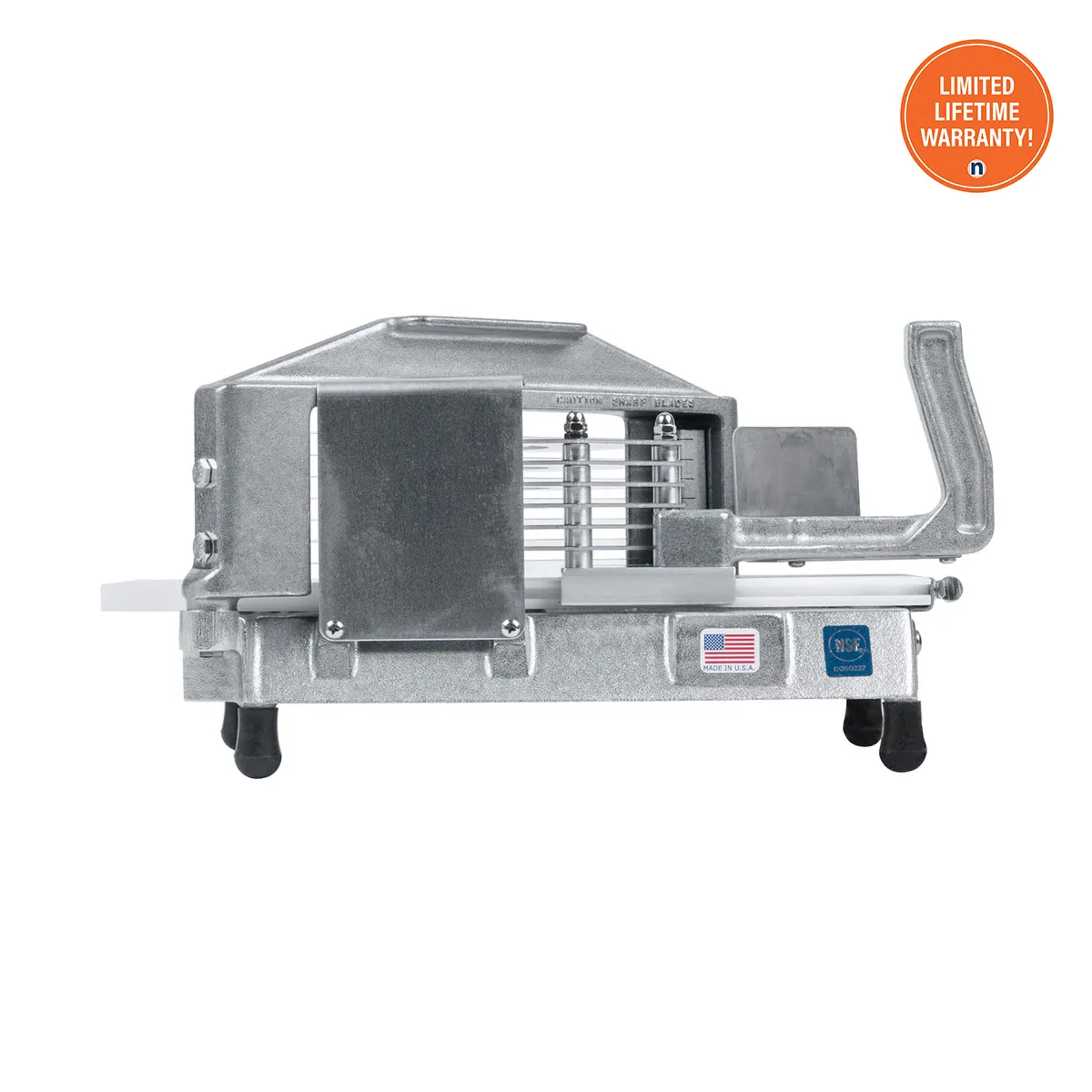 Nemco 55600-3 Tomato Slicer – 3/8" Straight Blade, 7-1/4"W x 15-1/4"D x 8-1/4"H, Cast Aluminum & Stainless Steel