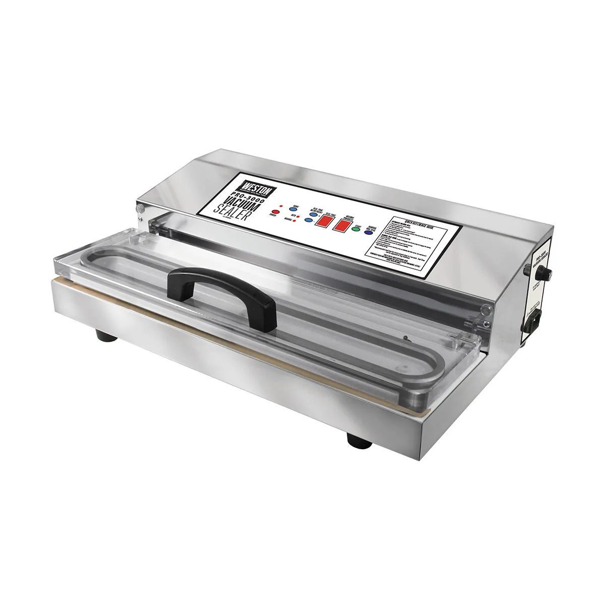 Hamilton Beach 65-0401-W Weston PRO-3000 Countertop External Vacuum Sealer with 15" Seal Bar