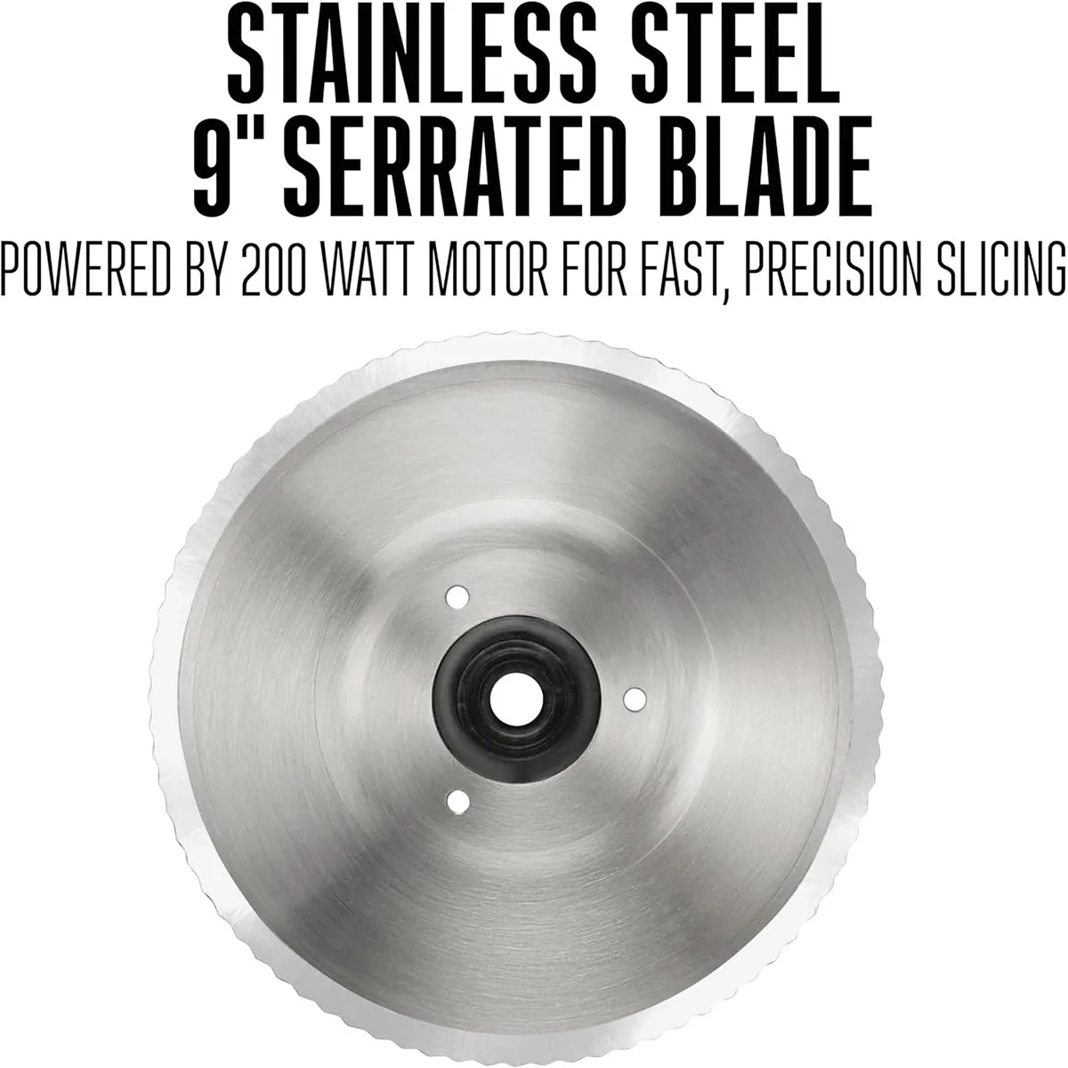Hamilton Beach 61-0901-W Meat Slicer – 9" Stainless Steel Blade, Belt-Driven, Tilting Tray, 150W 120V, Aluminum Housing