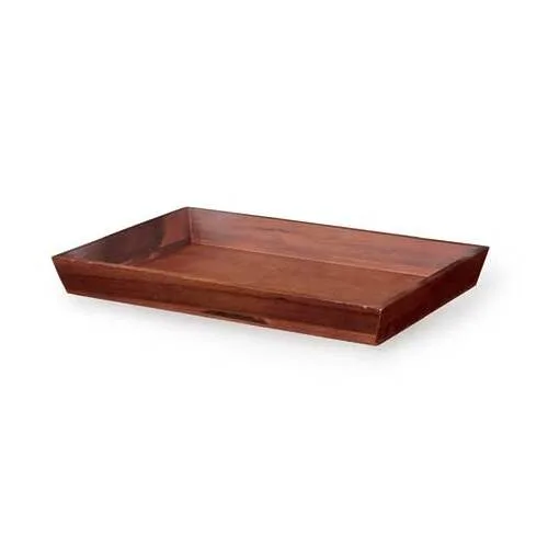 GET WB-1812WD-W Urban Renewal Tray, 18-1/4" x 12" x 2"H, Rectangular, Walnut Wood, Brown