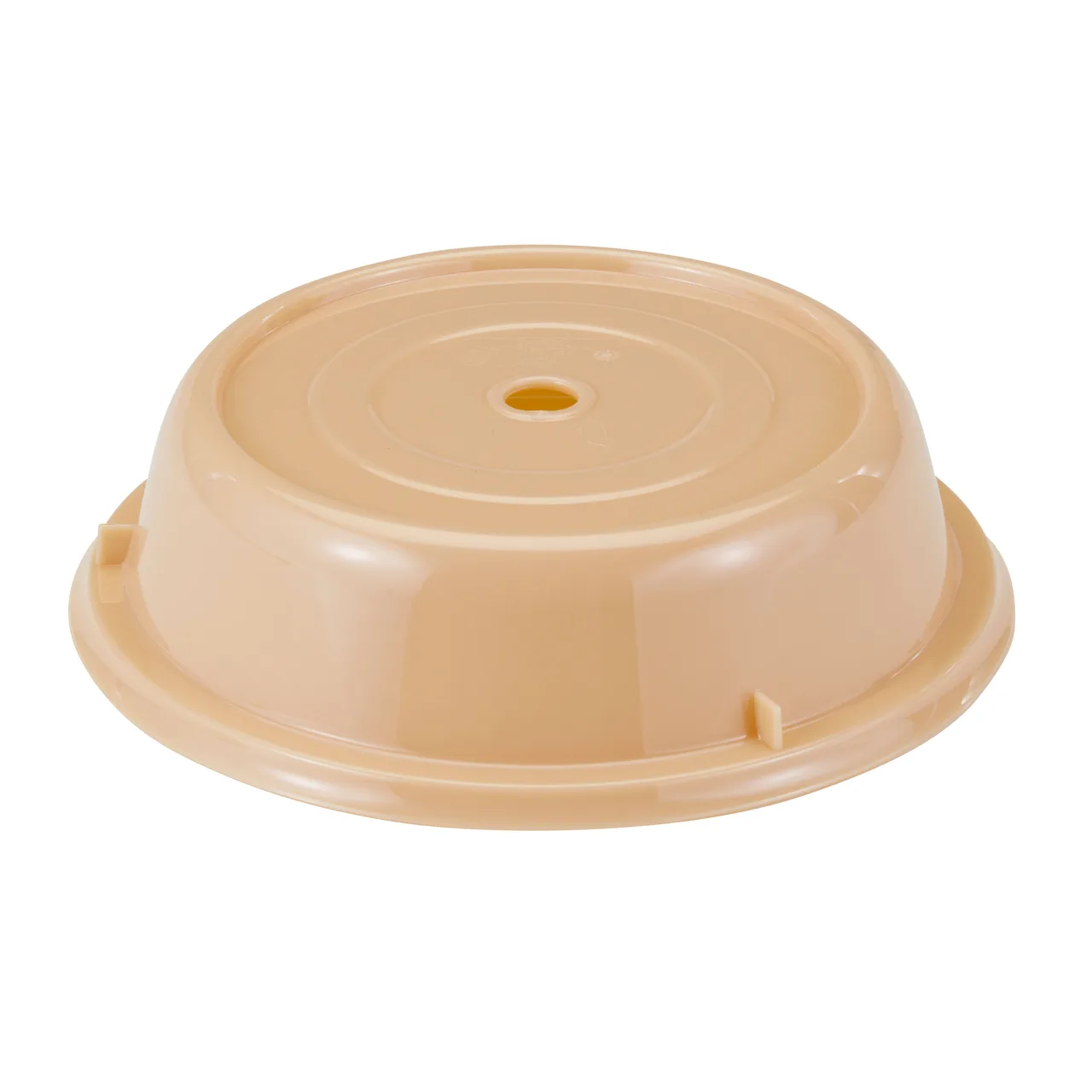 Cambro 1005CW133 Plate Cover–Round Beige Polycarbonate, 10‑9/16" Dia × 2‑13/16" H, 210°F Cart‑Ready