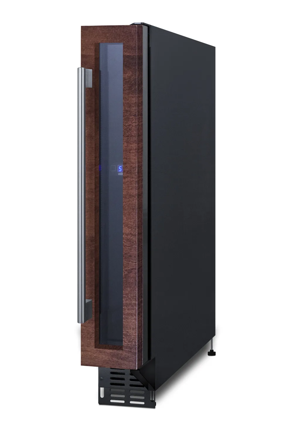 Summit SWC007H34PNR Wine Cellar 6" Black Dimmable LED Temp 41‑72°F Height 34.25"