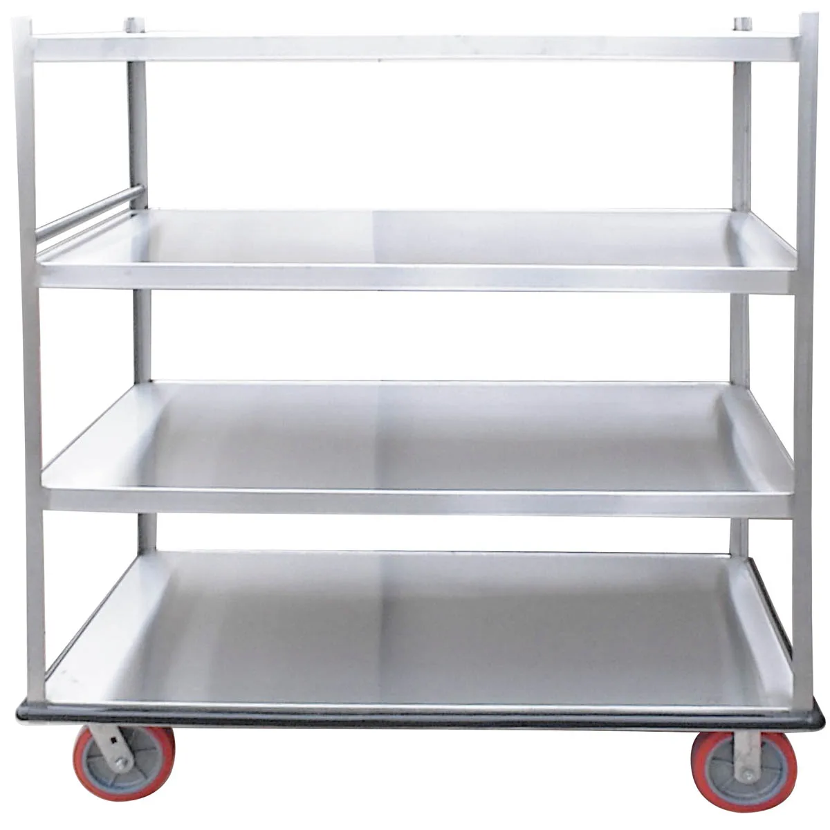 Winholt BNQT-4 Aluminum Queen Mary Banquet Service Cart w/ 4 Shelves
