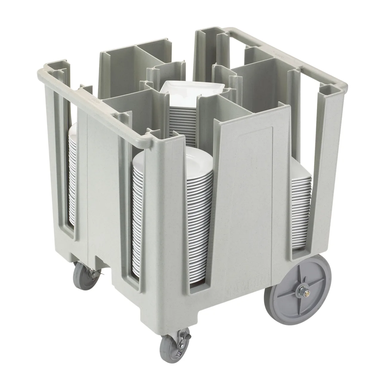 Cambro DCS950480 Polyethylene Versa Dish Caddy, 30-39" Height, 5 Compartments, Speckled Gray, NSF