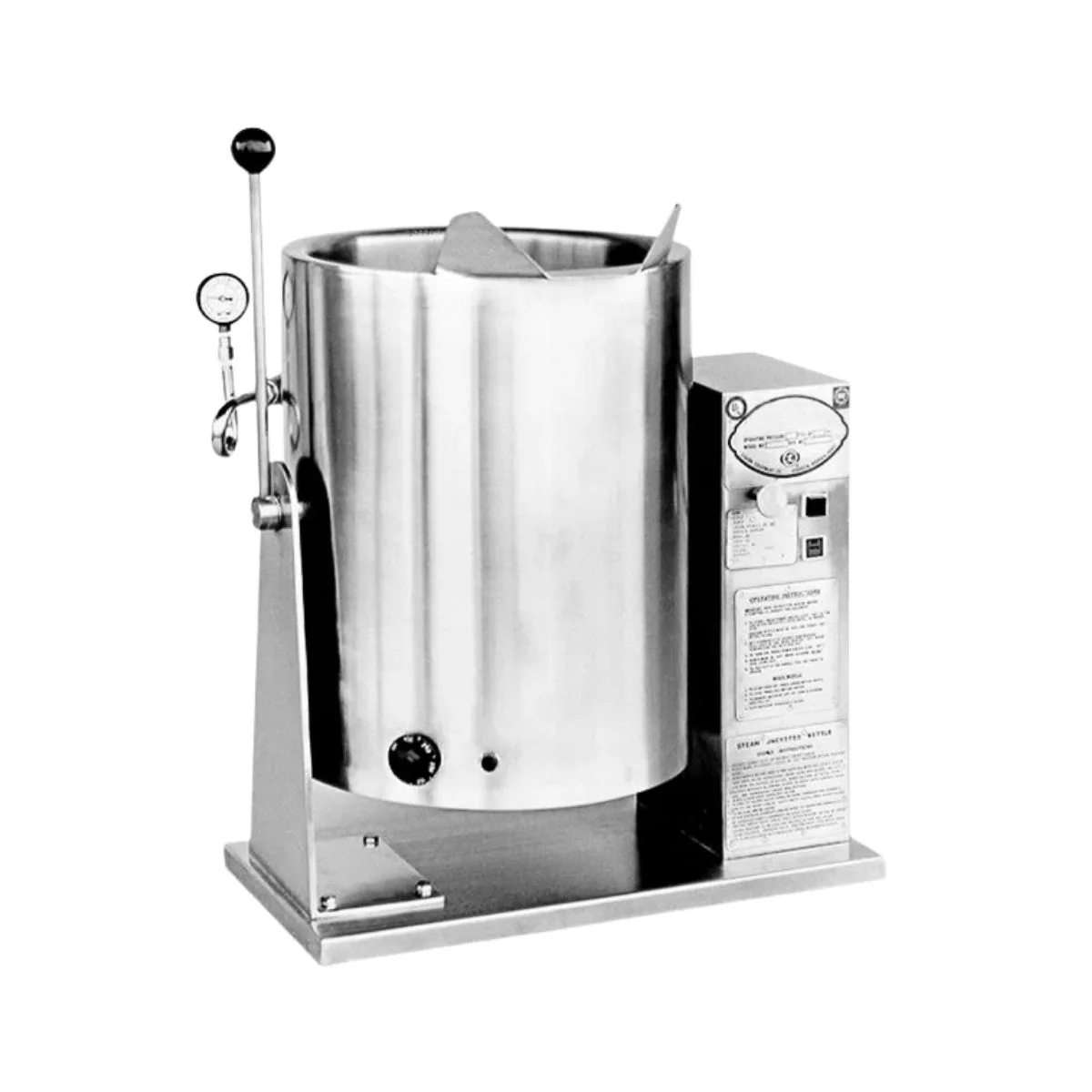 AccuTemp ALTEH-10 10 Gallon Countertop Tilting 2/3 Steam Jacketed Electric Kettle