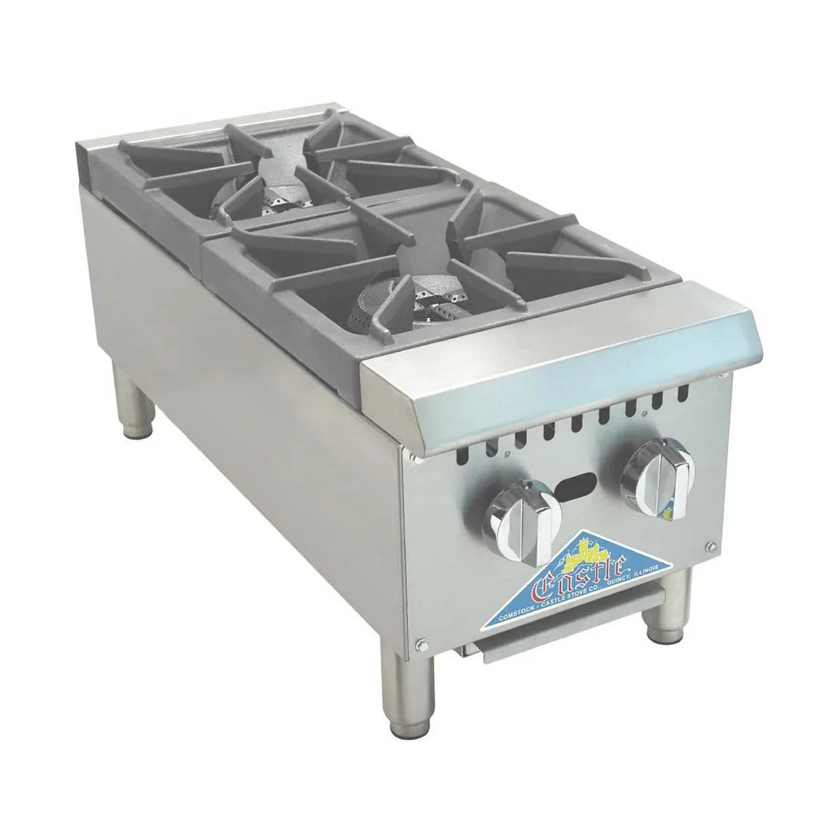 Comstock-Castle CCGHP-4 24" Countertop Gas Hotplate with (4) Burners, Manual Controls, 140.000 BTU