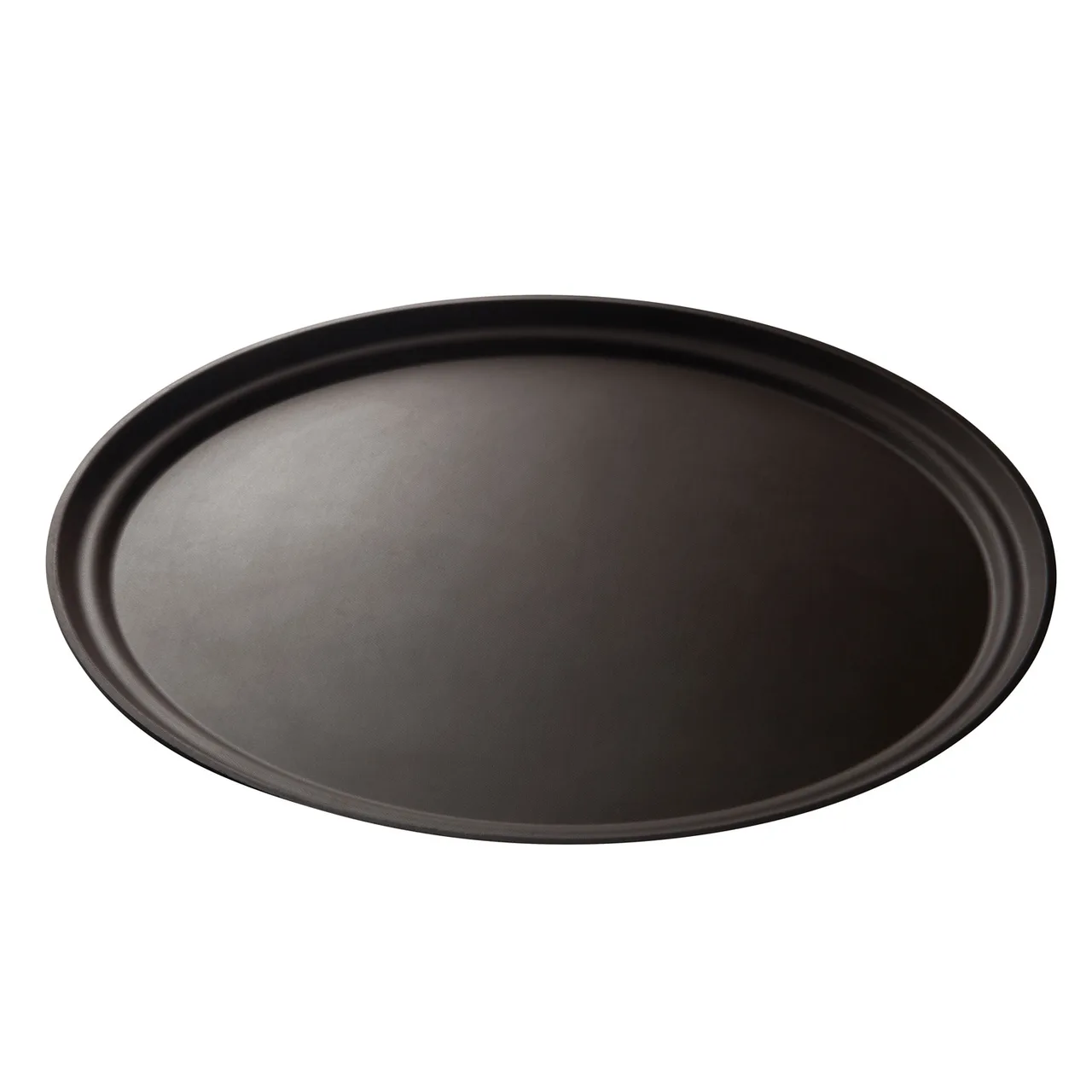 Cambro 2700CT138 - Oval Non‑Skid Serving Tray, 22" x 26‑7/8" Tavern Tan Fiberglass, Dishwasher Safe, NSF, USA Made