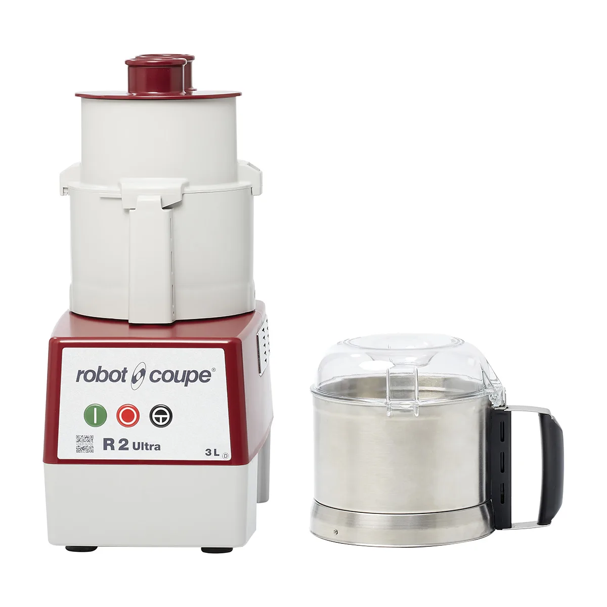 Robot Coupe R2U Commercial Food Processor, 3 L Stainless Steel Bowl, 1 hp, 1725 RPM