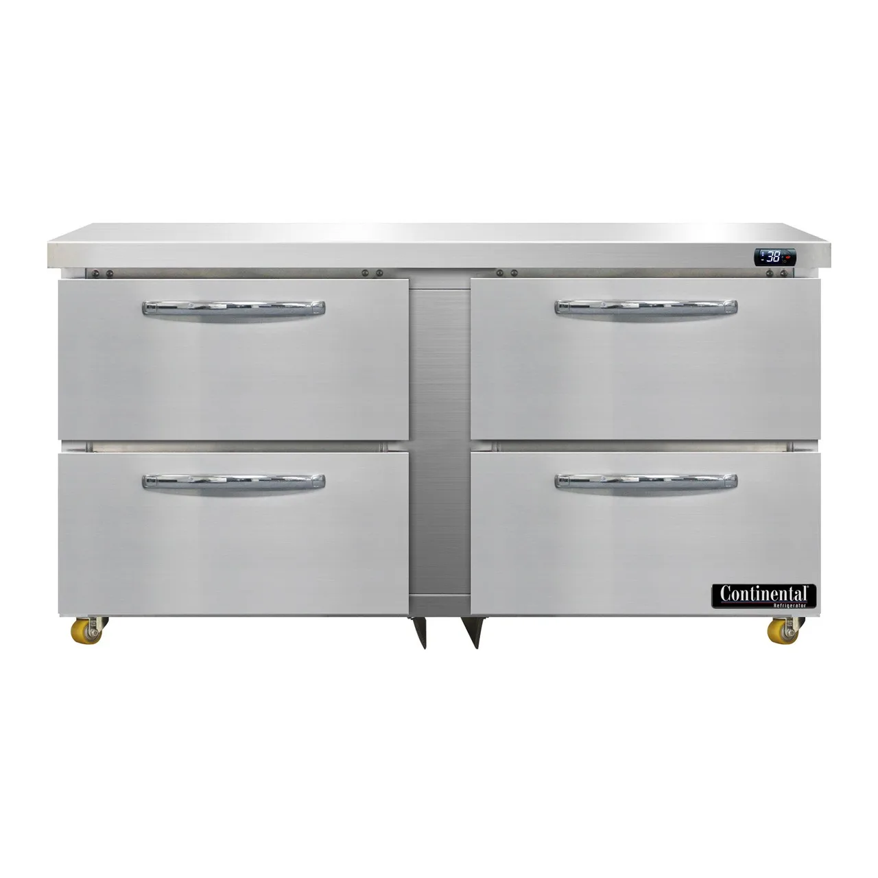 Continental Refrigerator D60N-U-D 60" 4 Drawers Undercounter Refrigerator, 17 cu. ft.