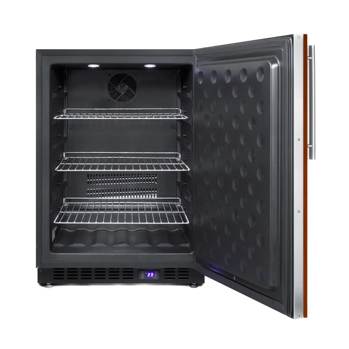 Summit SCFF53BIF Undercounter Freezer in Black, w/ Panel Ready Door, 4.7 cu. ft.