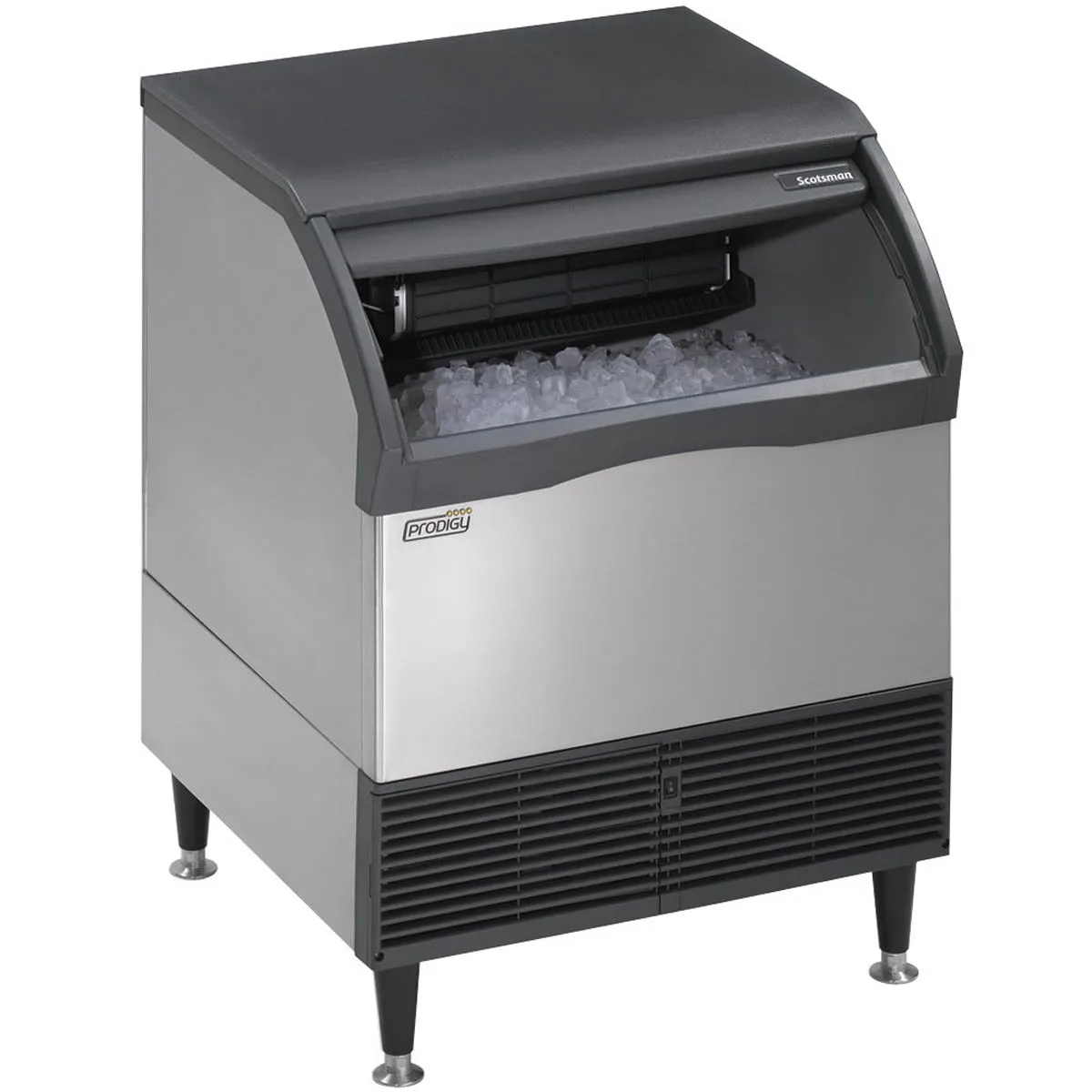 Scotsman CU3030SA-6 Ice Maker with Bin, Half Dice Cubes, 287 lbs/Day, 50hz Export Model