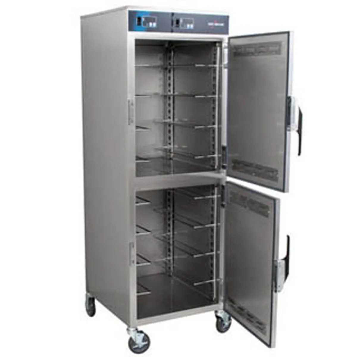 Alto-Shaam 1200-UP 2-Compartment Heated Holding Cabinet, 73"-78"H, Stainless Steel, Dutch Door, 16 Pan Capacity