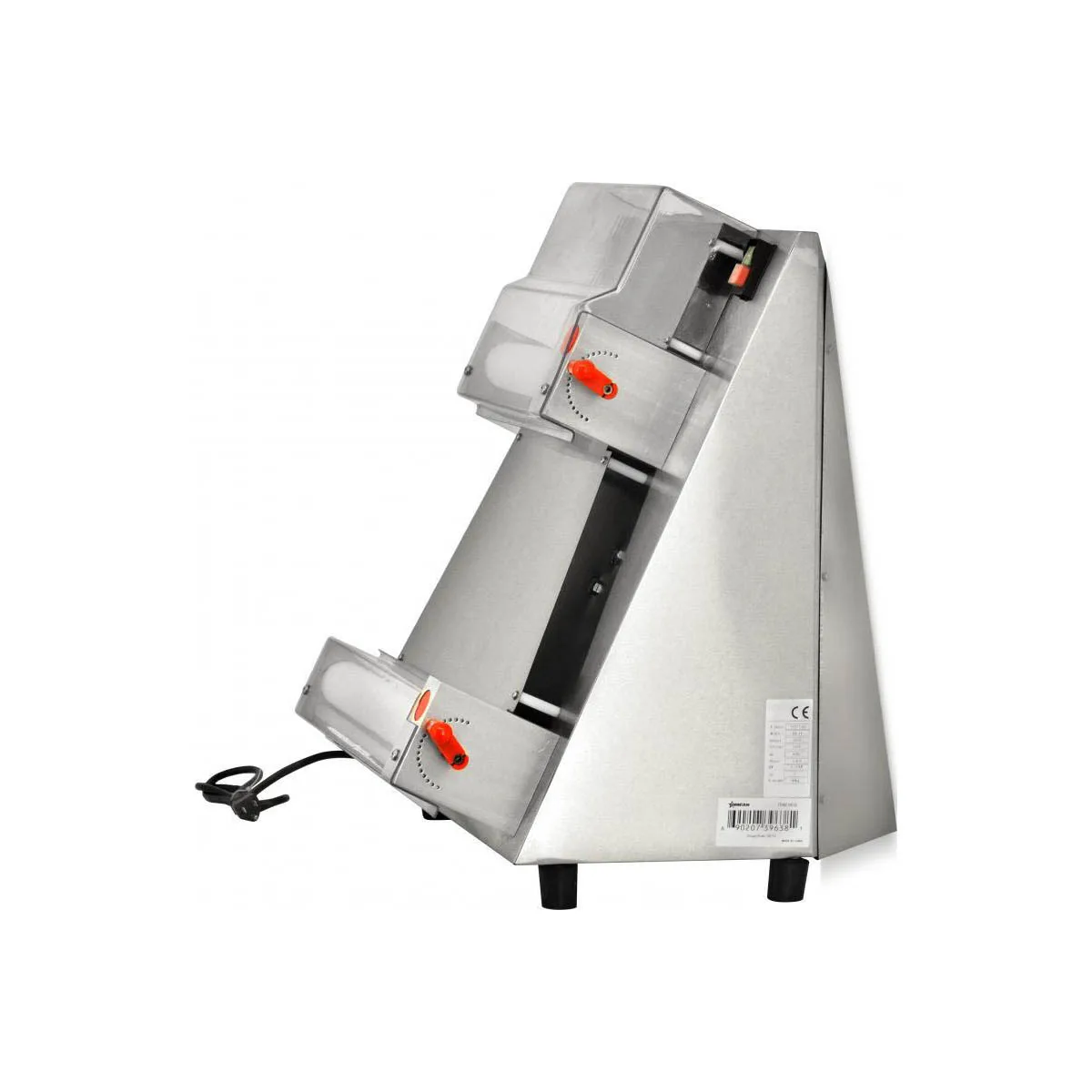 Omcan USA 39638 Countertop Pizza Moulder, 16" Max Roller Width, 1/2 HP, 110V