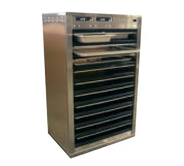 Carter-Hoffmann DF1220-4 Heated Holding Cabinet, 1/2 Size, 4 Shelves, Stainless Steel, Pass-Thru, Mobile