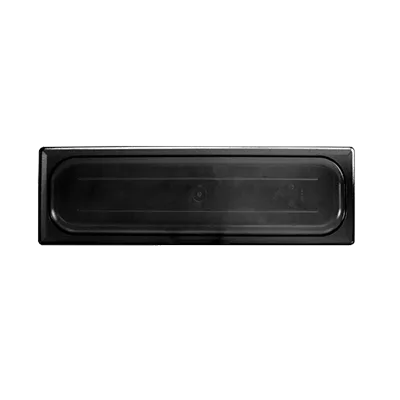 Thunder Group PLPA7120LCBK Food Pan Cover, 1/2 Size Long, Solid, Polycarbonate, Black