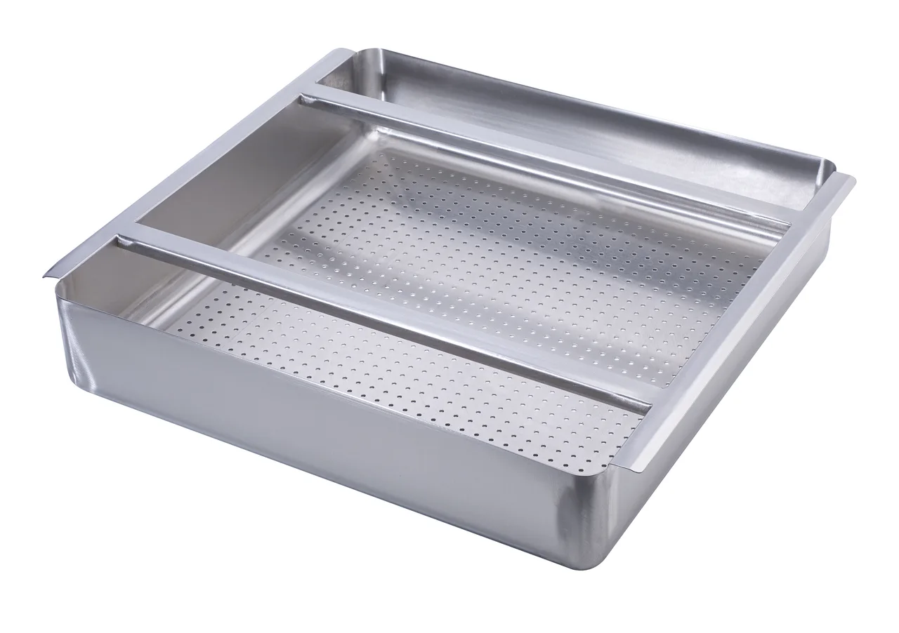 Krowne 30-150 Pre-Rinse Basket, 20" X 20", 4" Deep