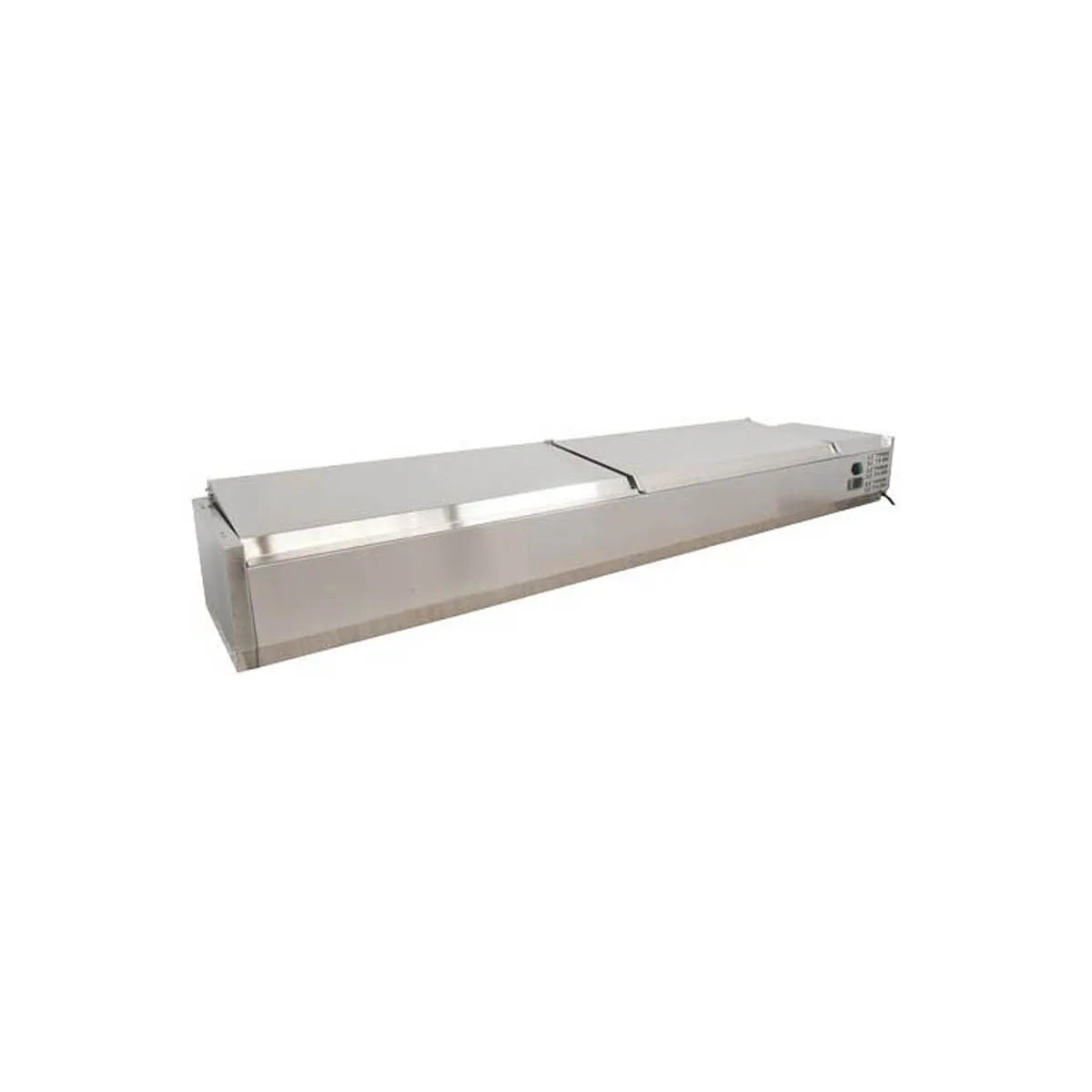 Omcan USA 46497 78" (Rs-Cn-0009-Pss) Refrigerated Topping Rail, 9 Pan Capacity