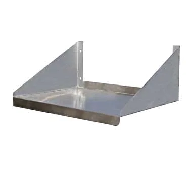 Serv-Ware SSMS1824-CWP 24"W Wall Mount Microwave Shelf, 18"D, 18/304 Stainless Steel, NSF Certified