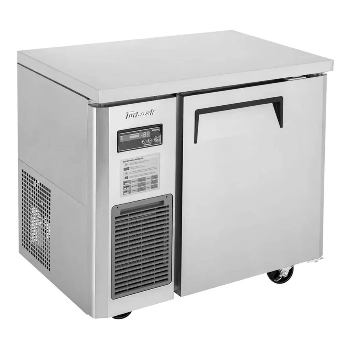 Turbo Air JUF-36S-N 35" 1-Door Undercounter Freezer, Stainless Steel Exterior, Front Breathing, 5.66 cu. ft.