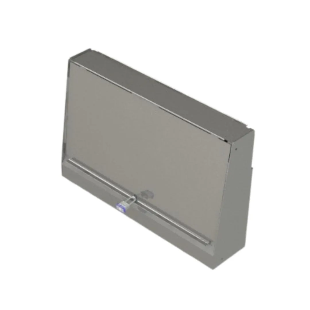 Perlick SRLC-S24R Locking Speed Rail Cover - Single 24" Wide, Stainless Steel, Field Installed