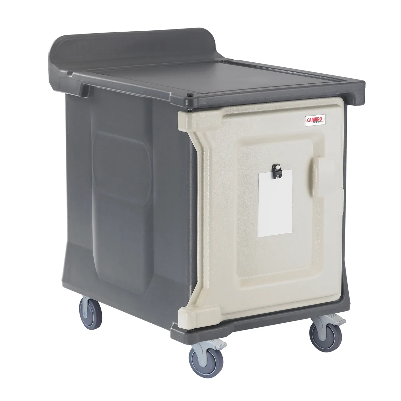 Cambro MDC1520S10191 Granite Gray 30 Tray Meal Delivery Cart w/ 3 Compartments