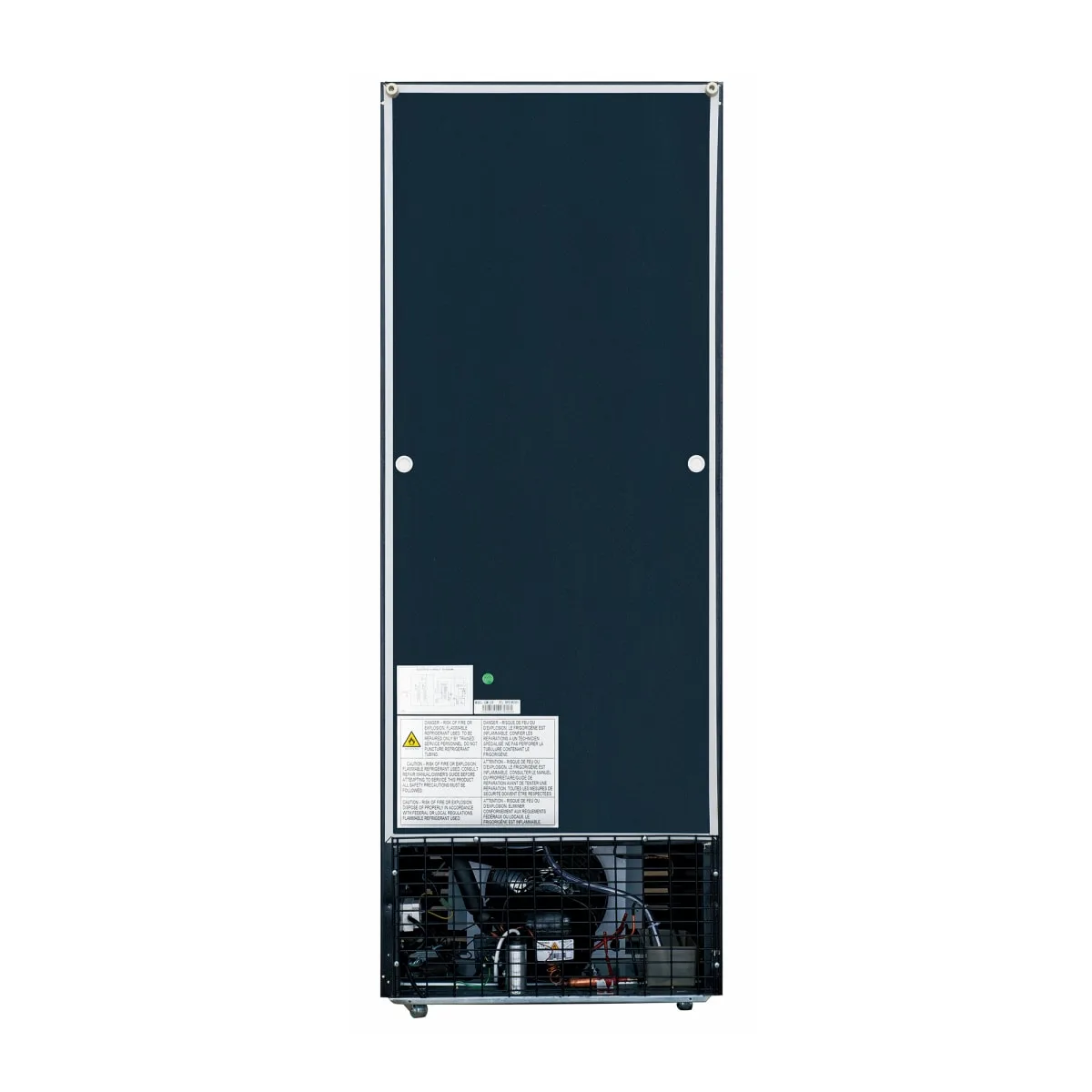 Dukers LG-430 24 3/8" One Section Glass Door Merchandiser - (1) Right Hinge Door, Black, 115v