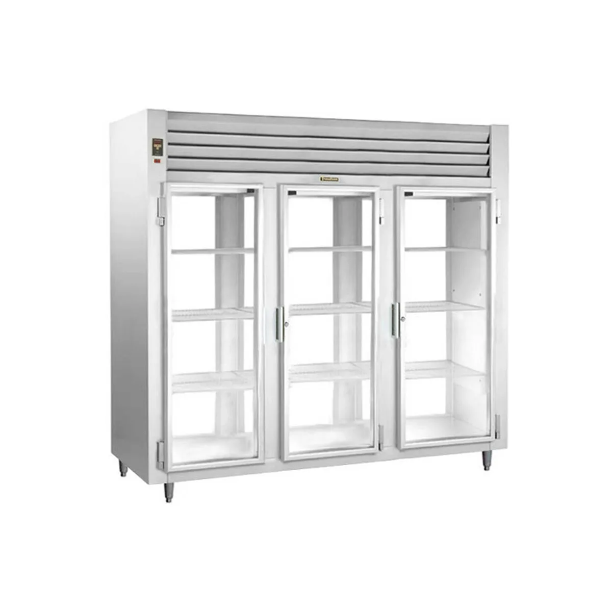 Traulsen AHT332WPUT-FHG 86" 3-Section Pass-Thru Refrigerator w/ 6 Glass Doors, Top Mount, 84.4 cu. ft.