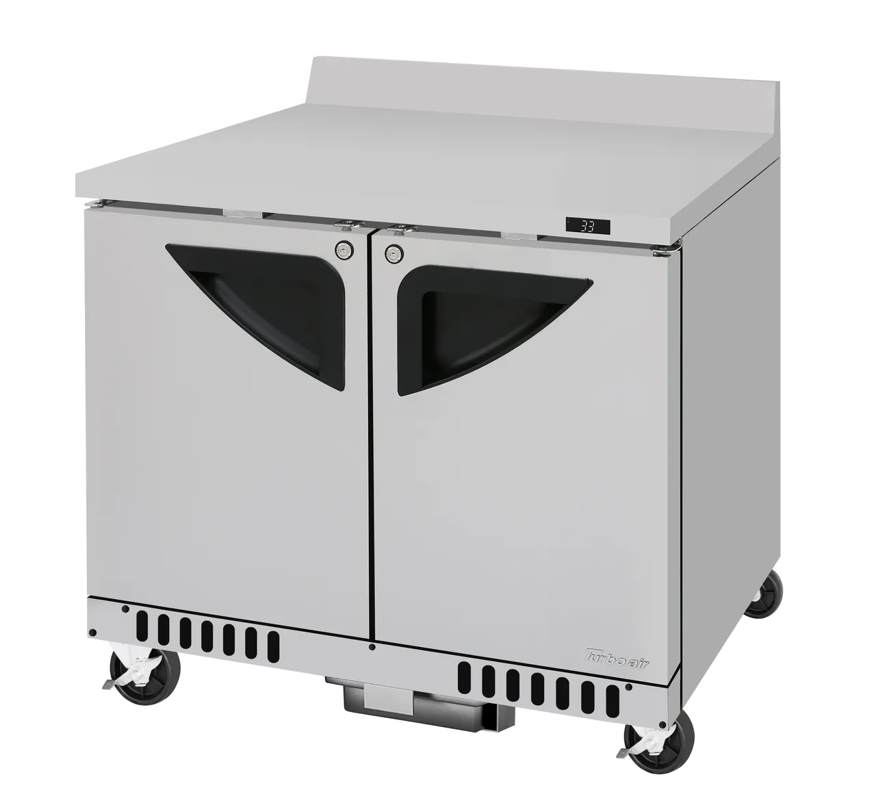 Turbo Air TWR-36SD-FB-N 36" Two Section WorkTop Refrigerator, 9 cu. ft.